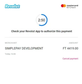 Revolut 3D Secure approval prompt
